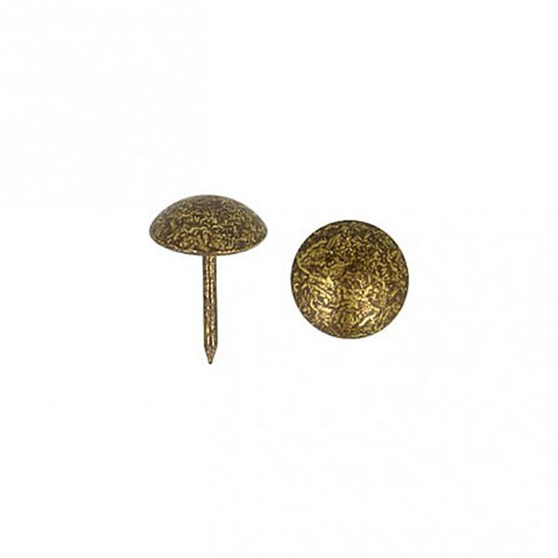 Upholstery Tacks [ 17 mm | 50 Stk.] - antique gold metallic,  image number 2
