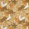 Decor Fabric Canvas artistic cranes – mustard/ivory,  thumbnail number 1