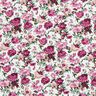 Cotton Poplin Wild Roses – white/hollyhock,  thumbnail number 1