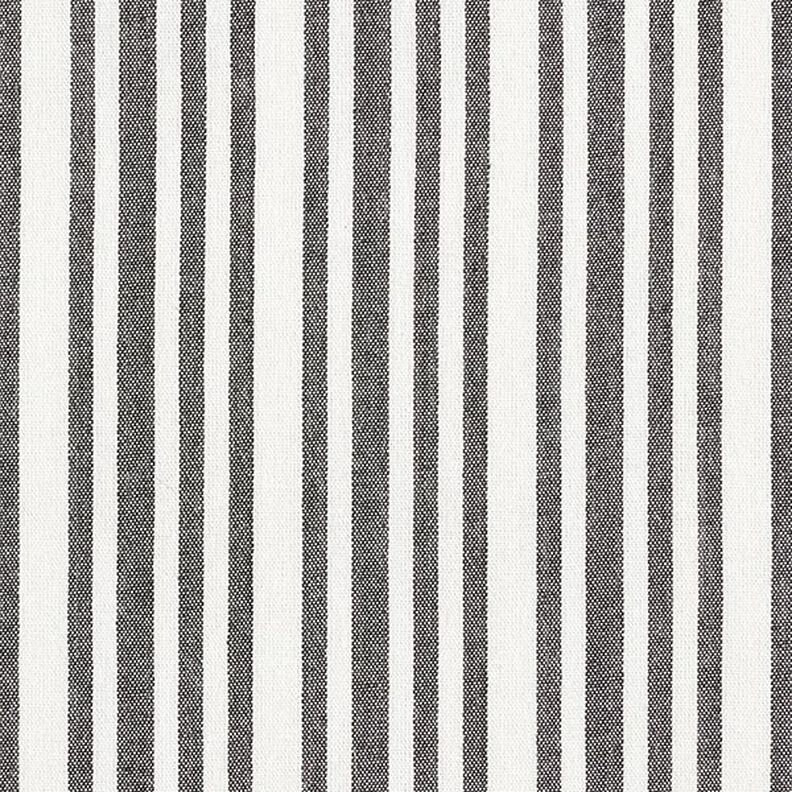 Viscose Blend Irregular Stripes – white/black,  image number 1
