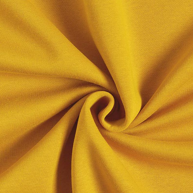 Brushed Sweatshirt Fabric – mustard,  image number 1