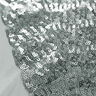 Plain micro sequin fabric – silver,  thumbnail number 6