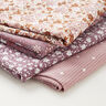 Cotton Jersey bi-colour flowers – dark dusky pink,  thumbnail number 5