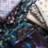 Softshell colourful umbrellas Digital Print – midnight blue | Remnant 50cm,  thumbnail number 5