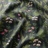 Outdoor Fabric Canvas Leaves and Flowers – dark green/pastel violet,  thumbnail number 2