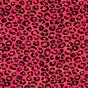 French Terry Leo and flowers – pink/orange, 