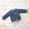 Light French Terry Plain – denim blue,  thumbnail number 7