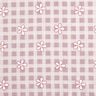 Cotton Jersey Checks and flowers &ndash; white/pink,  thumbnail number 1