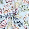 French Terry Construction vehicles| Poppy Fabrics – baby blue/navy blue,  thumbnail number 3