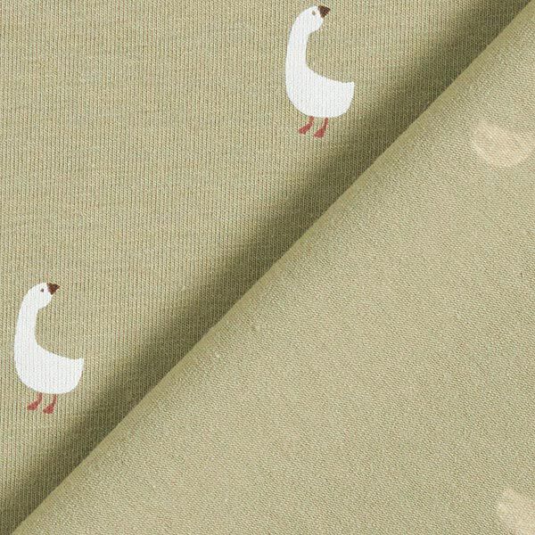 Cotton Jersey Cute Geese – pistachio,  image number 4