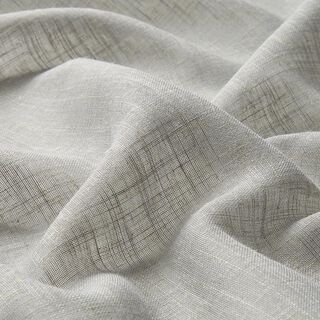 Curtain Fabric Voile Linen Look 300 cm – light grey, 