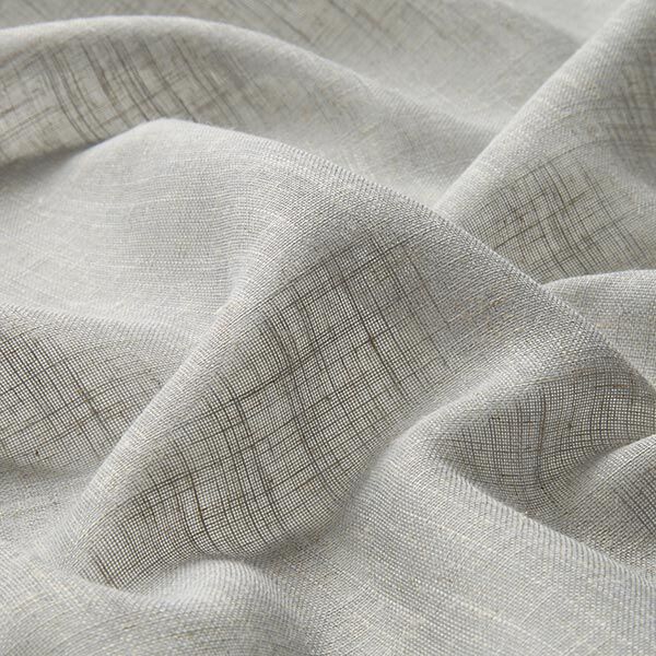 Curtain Fabric Voile Linen Look 300 cm – light grey,  image number 2