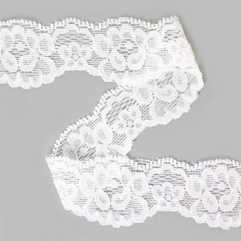 Elasticated Floral Lace 2,  image number 1