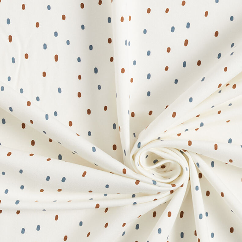 Cotton Jersey brushstroke blobs – offwhite,  image number 3
