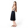 Linen fabric Stretch – navy blue,  thumbnail number 5