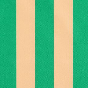 Decor Fabric Half Panama Block Stripes – green/apricot, 