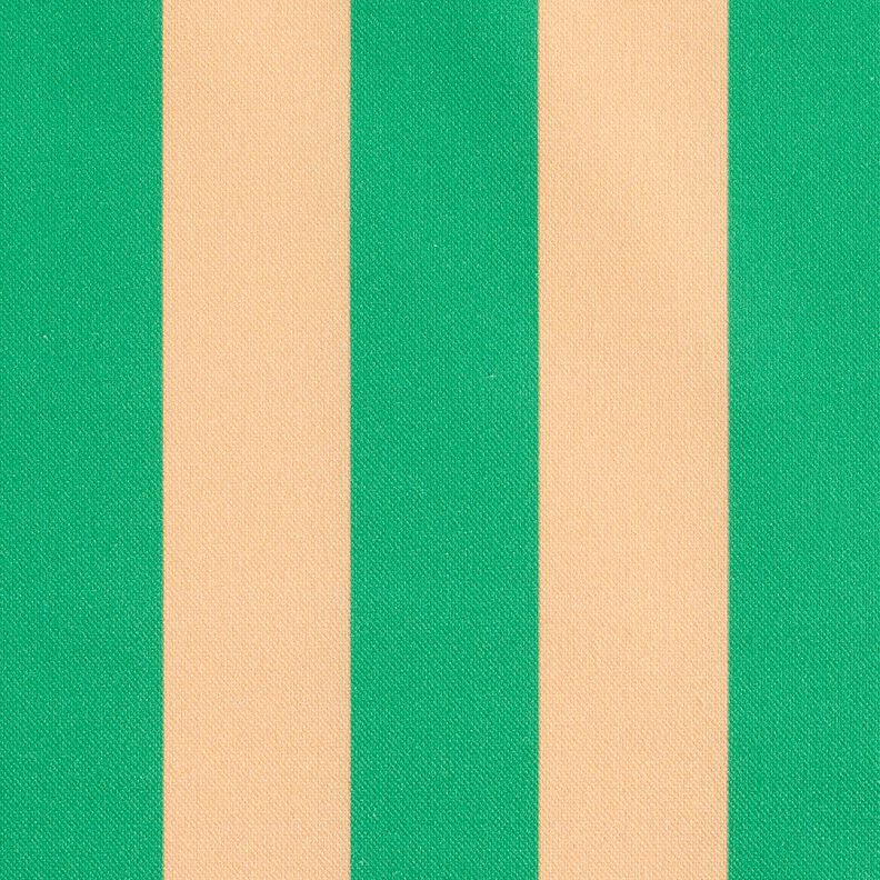 Decor Fabric Half Panama Block Stripes – green/apricot,  image number 1