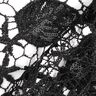 Lace with sequins and scalloped edge – black,  thumbnail number 4