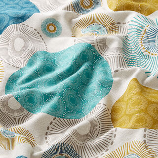 Half Panama Decor Fabric Circles – blue, 