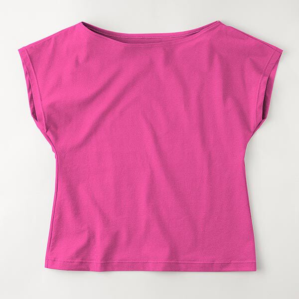 Medium Cotton Jersey Plain – intense pink,  image number 8