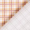 Double Check Cotton Poplin – white/apricot,  thumbnail number 4