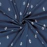Cotton Jersey sketched sailing boats – navy blue,  thumbnail number 3