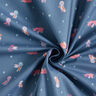Cotton Poplin Masquerade Ball of the Birds – blue grey | Remnant 60cm,  thumbnail number 4
