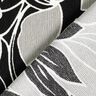 Stretch crepe large flowers – black/light grey,  thumbnail number 4