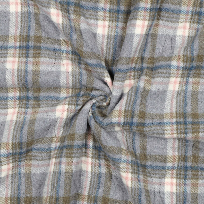 Quilted Fabric Flannel checked | Poppy Fabrics – grey, image number 3