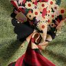 Panel Tapestry Fabric artist – green/red,  thumbnail number 3