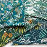 Decor Fabric Panama intertwined leaves – petrol/mustard,  thumbnail number 5