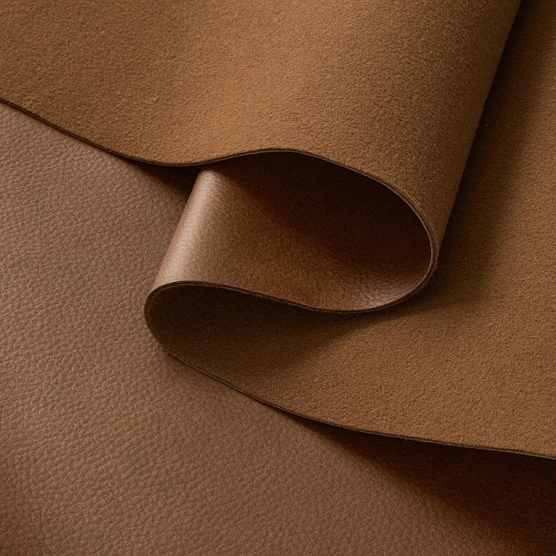 Upholstery Fabric Imitation Leather Embossed – dark brown,  image number 4