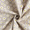 Decor Fabric Half Panama small daisies – natural/white,  thumbnail number 3
