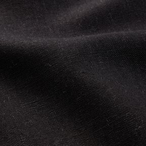 pure heavy linen Plain – black, 
