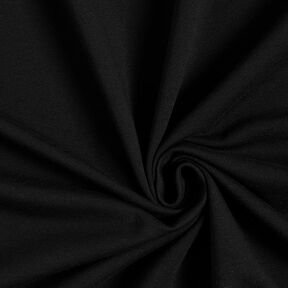 Light Cotton Sweatshirt Fabric Plain – black, 