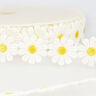 Ox-Eye Daisy Lace Ribbon  – white/yellow,  thumbnail number 1