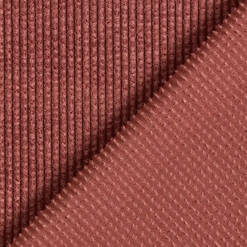 Chunky Corduroy Bubble Plain – dark dusky pink,  image number 3