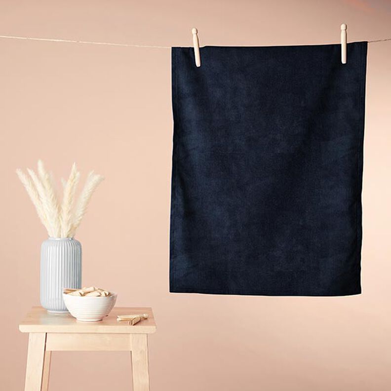 Cosy Towelling Bamboo Plain – navy,  image number 5