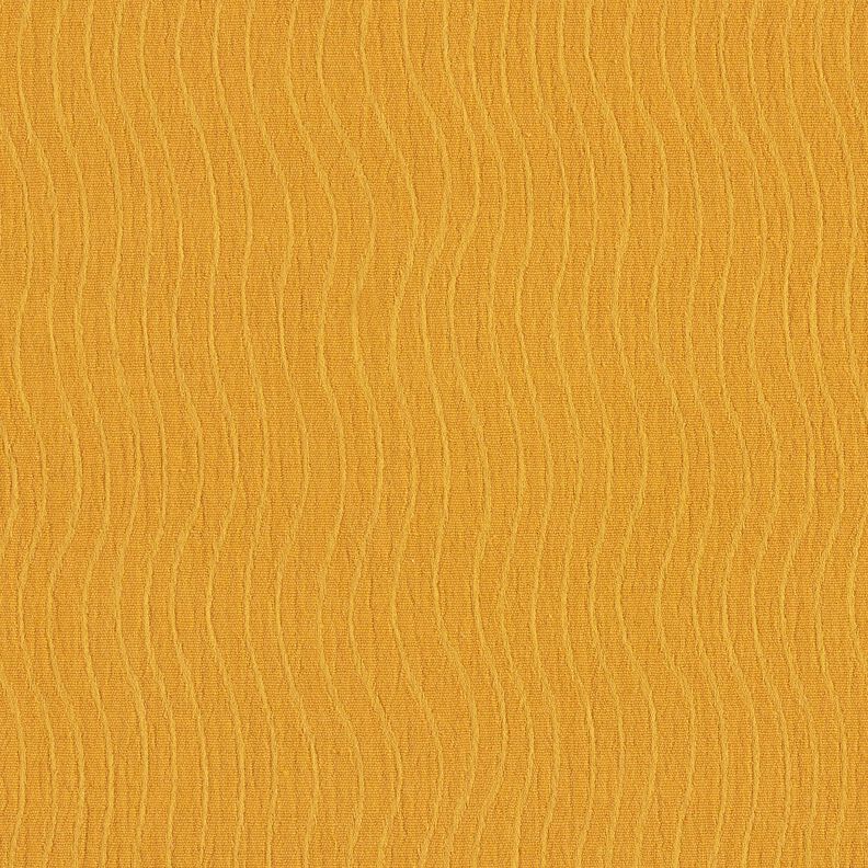 Linen Cotton Blend Jacquard Wave Pattern – curry yellow,  image number 3