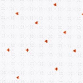 Cosy Fleece Diamonds and hearts – ivory/copper, 