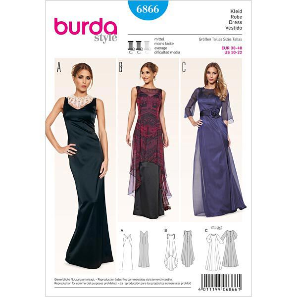 Evening Dress / Overdress, Burda 6866,  image number 1