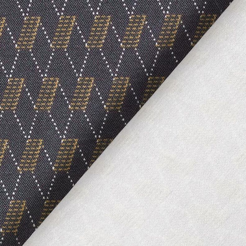 Abstract Diamonds Stretch Denim – granite,  image number 4