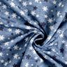 Brushed Sweatshirt Fabric Snowflakes and Stars Digital Print – blue grey,  thumbnail number 4