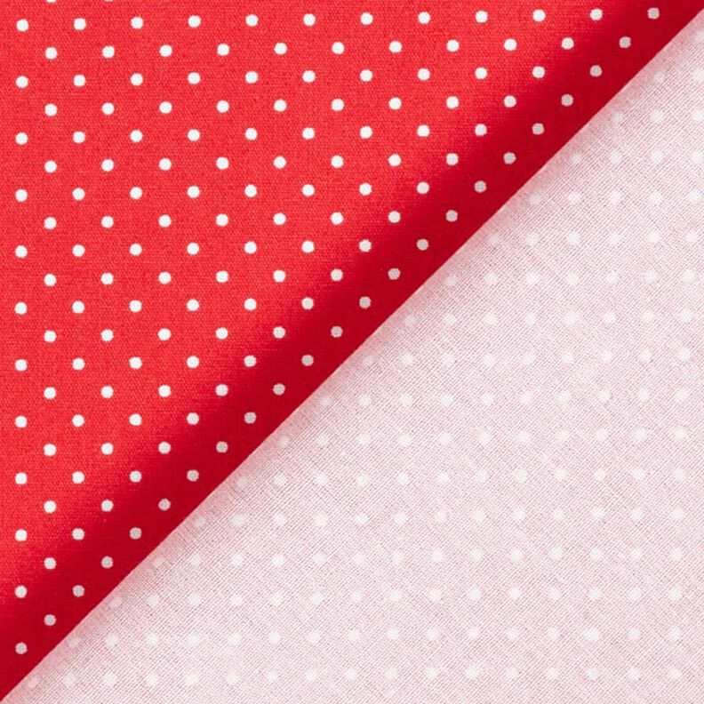 Cotton Poplin Little Dots – red/white,  image number 6