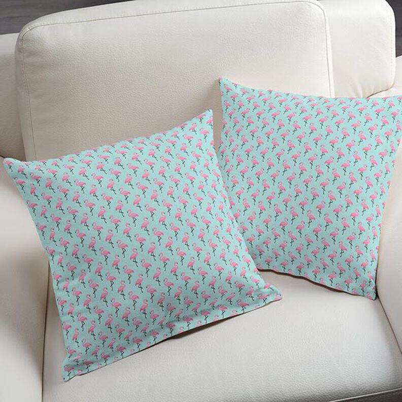 Cretonne Flamingo 3 – turquoise,  image number 8