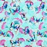 Cotton Jersey Ginkgo Butterflies | Glitzerpüppi  – ice blue,  thumbnail number 1