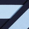 Cotton Jersey block stripes – light blue/navy blue,  thumbnail number 4