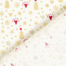 Cotton Poplin Hearts and Stars – offwhite/gold,  thumbnail number 4