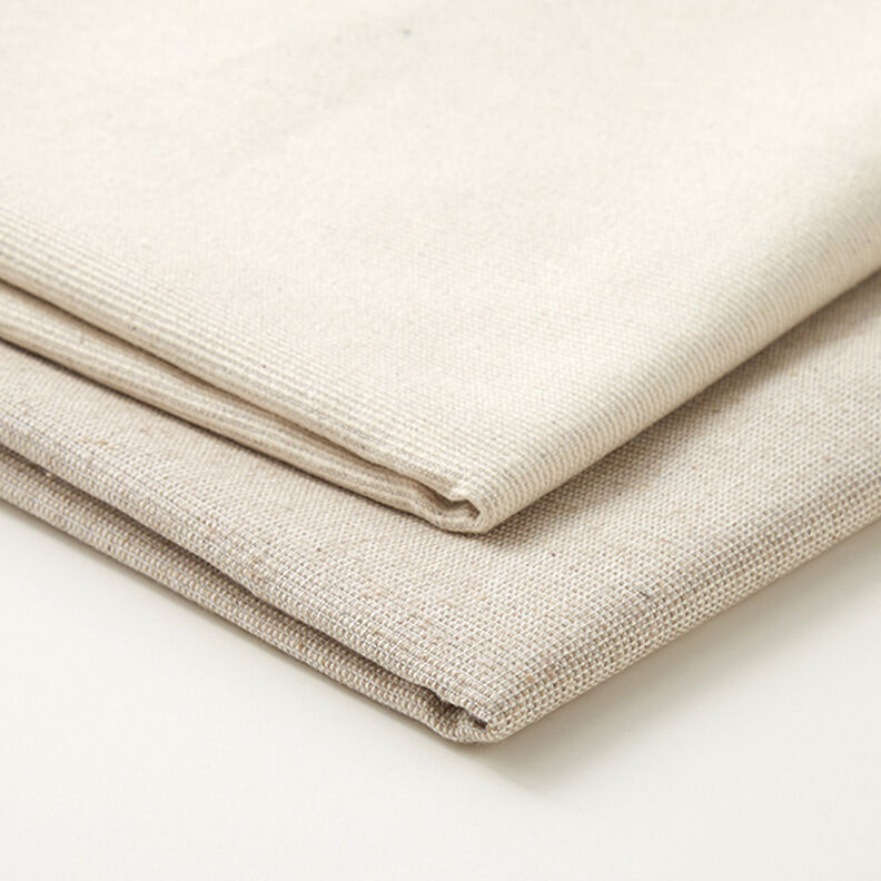 Decor Fabric Half Panama Ribbed Recycelt Cotton – beige,  image number 4