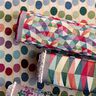 Decor Fabric Tapestry Fabric graphic zigzag – light beige/carmine,  thumbnail number 6
